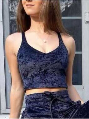Lululemon AlignTank Crushed Velvet - Dark Navy